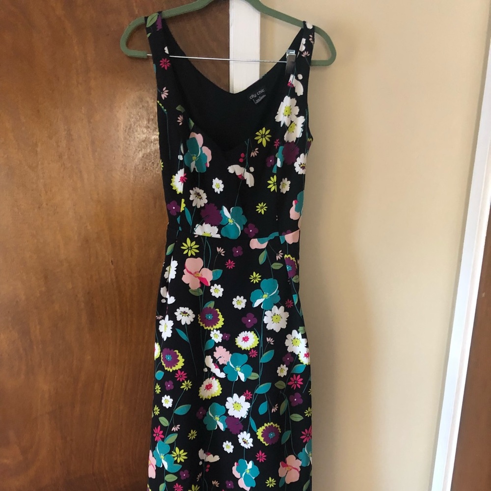 City chic (S/16) fit and flare floral dress